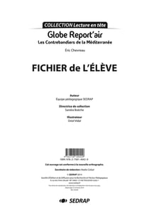 Globe report'air - les contrebandiers de la Méditerranée - fichier de l'élève