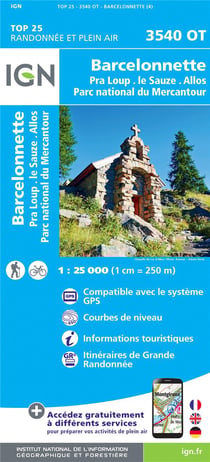 3540OT - Barcelonnette, Pra Loup, le Sauze, Allos, parc national du Mercantour (4e édition)