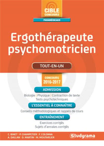 Ergothérapeute, psychomotricien - tout-en-un (concours 2016/2017)