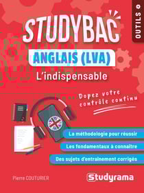 Studybac : Anglais (LVA) : L'indispensable seconde, première, terminale