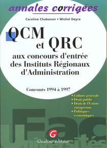Qcm et qrc concours entree ira