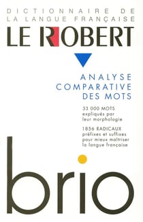 Le Robert Brio Analyse comparative des mots