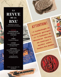 La La Revue de la BNU, n° 18/automne 2018 : Rassembler les mots et les choses