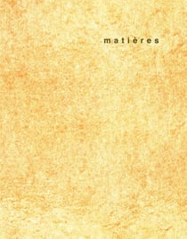 Revue Matières n.11 : transitions