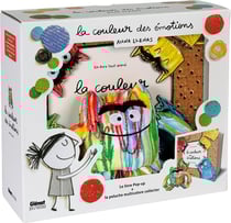 Le monstre des couleurs : Coffret couleurs des émotions - Pop-up et peluche multicolore