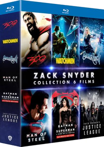 Coffret Zack Snyder : 300 + Watchmen + Man of Steel + Batman v Superman : L'aube de la justice + Zack Snyder's Justice League + Sucker Punch