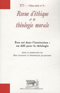 Retm sup 271/hs. sujet et institutions en tension : quelle place pour la theologie ?