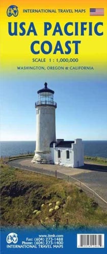 USA PACIFIC COAST 1:1''000''000 - TRAVEL REFERENCE MAP