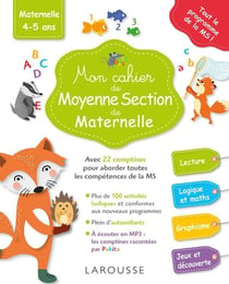 Mon cahier de moyenne section de maternelle