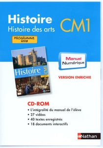 Histoire - histoire des arts - cm1 - dvd-rom manuel numérique - programme 2008