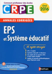 EPS et système éducatif - oral (édition 2016)