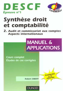 Descft.1 synthese droit et comptabilite - t. 2 audit et commissariat aux comptes . aspects internationaux
