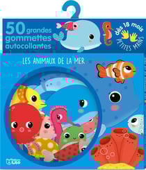 Gommettes pour les petites mains - 50 grandes gommettes autocollantes - les animaux de la mer