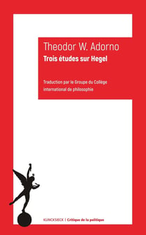 Trois etudes sur Hegel