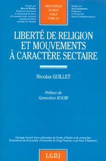 Liberte de religion et mouvements a caractere sectaire - vol235