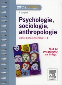 Psychologie, sociologie, anthropologie - ue 1.1