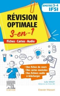 Révision optimale 3 en 1 - IFSI - semestres 3 et 4 - fiches-cartes-audio