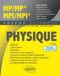 Physique mp/mp* mpi/mpi* - programme 2022