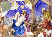 Calendrier de l'avent petit Jésus est né