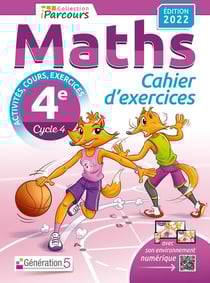 IParcours : maths : 4e : cahier d'exercices avec cours (édition 2022)