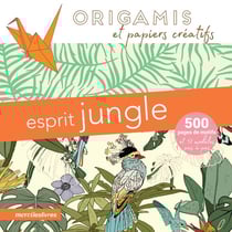 Origamis et papiers créatifs : esprit jungle