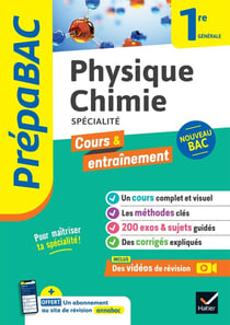 Prépabac cours & entraînement : physique-chimie, spécialité - 1re générale