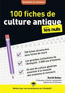 100 fiches de culture antique pour les nuls - concours