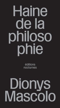 Haine de la philosophie : Heidegger comme modèle
