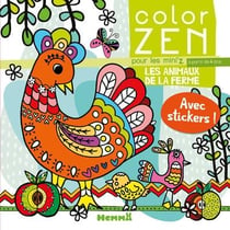 Color zen pour les mini'z - les animaux de la ferme