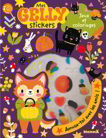 Mes gelly stickers - Jeux et coloriages (Halloween) - Amuse-toi avec les amis !