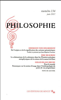 Revue Philosophie n.134