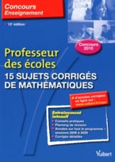 CRPE Tome 8 : professeur des écoles - 15 sujets corrigés de mathématiques (13e édition)