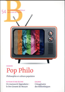 Revue de la Bibliothèque Nationale de France n.54 : pop philo - philosophie et culture populaire