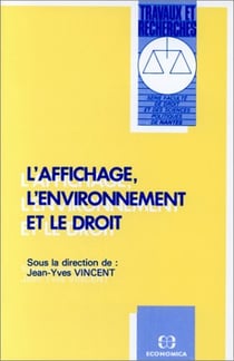 L'affichage, l'environnement et le droit
