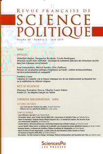Revue francaise de science politique n.69/3