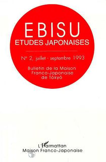 Ebisu, études japonaises n.2 : juillet-septembre 1993