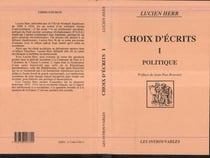 Choix d'écrits : politique
