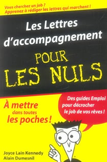 Les lettres d'accompagnement