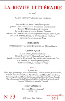 LA REVUE LITTERAIRE n.73