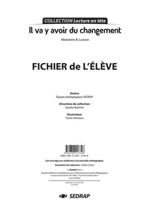 Il va y avoir du changement - fichier de l'élève