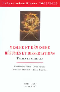 Mesure et demesure - dissertation et resume