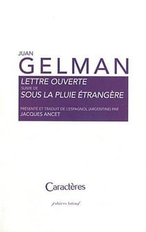 Lettre ouverte - sous la pluie étrangère