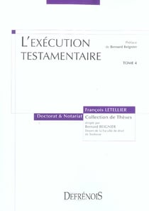 L'execution testamentaire - vol04