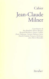 Cahier jean-claude milner