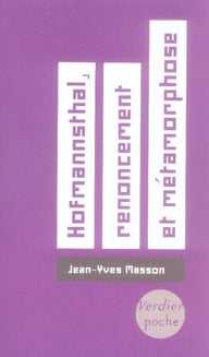 Hugo von hofmannsthal, renoncement et métamorphose