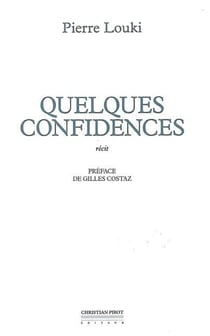 Quelques confidences