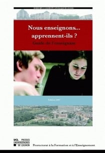 Nous enseignons... ils apprennent