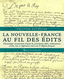 La Nouvelle-France au fil des édits