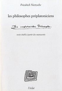 Les philosophes préplatoniciens