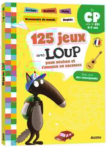 Cahier de vacances : 125 jeux avec Loup pour réviser et s'amuser en vacances - du CP au CE1